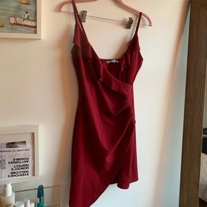 American Threads red mini dress size small